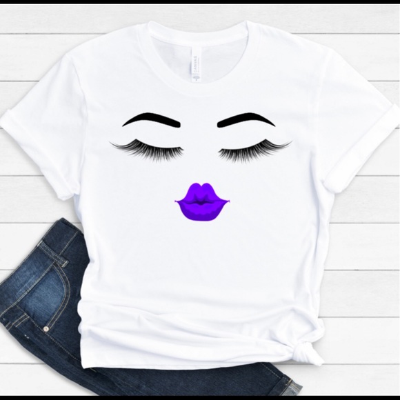 Lips and Lashes Tee - Picture 2 of 4